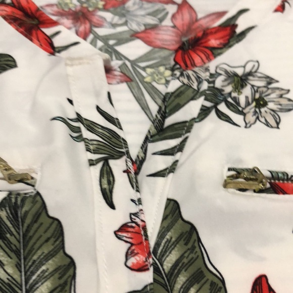 Lily Morgan Sleeveless Floral Top Women’s Size L - Picture 4 of 10